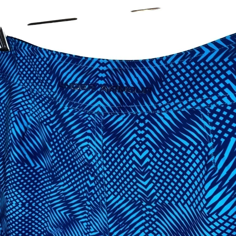 Men's Under Armour‎ Board Shorts Swim Trunks w/ Zip Pocket Loose Fit Blue Sz 30